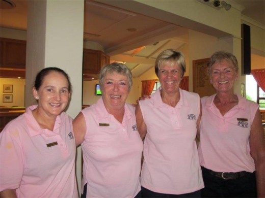 Fab four: Taking the first four places in the SWG's Gladys Paul Trophy are (from left) Michelle van der Hoek (2nd), Augustine D'Ewes (1st), Rene Matthew (4th) and Helene Hissey (3rd).