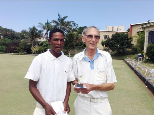 Christopher Danca and Trevor Celliers of The Bell had to be content with second place in the KBA green keepers' pairs competition.