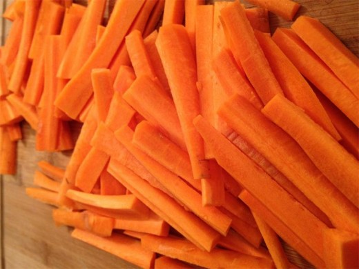 Swap French fries for carrot sticks.