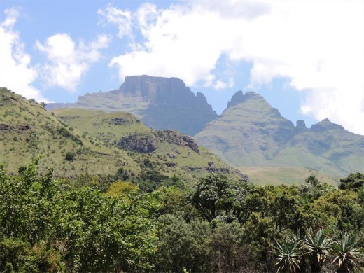 View while walking in the Monk's cowl area.