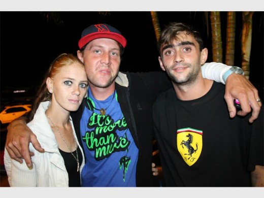 Behind the scenes: Ensuring the show is a success are (from left) Aletta Naude and her husband, ‘JD’ with Marco Oliveira.