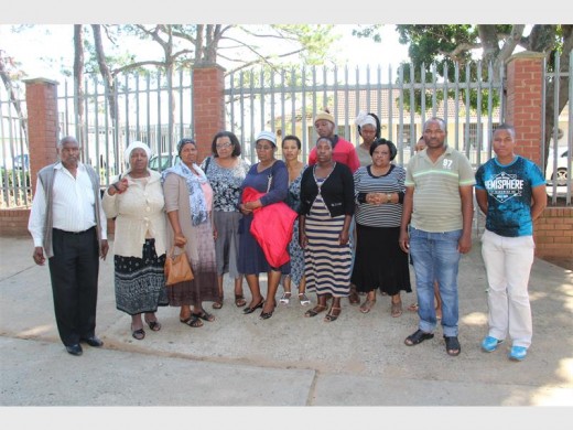 Support: Ncedisa Jiba’s family seen at the Port Shepstone Magistrates’ Court last Thursday. 8124SN
