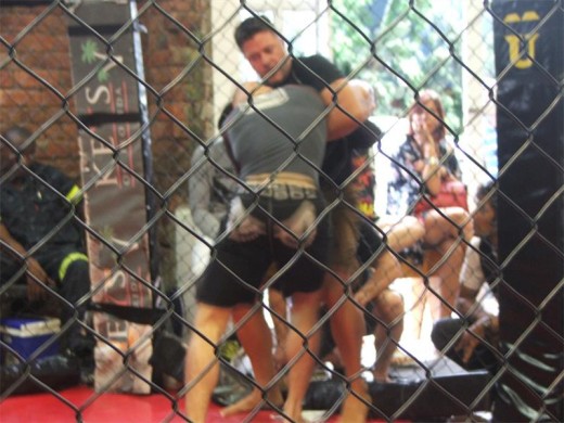 Ultimate athletes: Chris du Toit (right), the head coach at Legend Reapers MMA Club in Umtentweni, and his student William Marais, with the trophies they won at the recent Shiroken MMA tournament in Durban. SUBMITTED