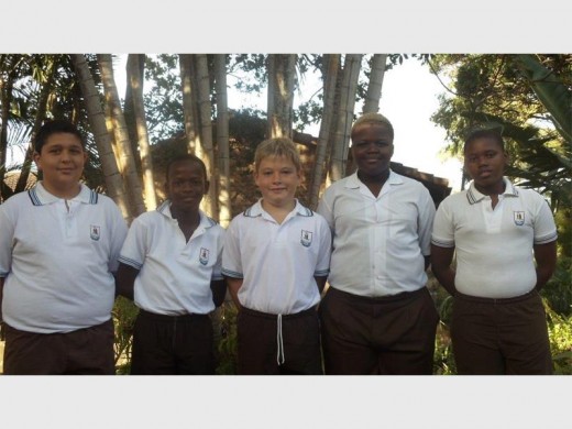 PEPS pupils (from left) George Tripepi, Kungawo Dondolo, James de Villiers, Lethu Ndlovu and Malibongwe Sinqadu played their hearts out and made it through to the LSC rugby team.