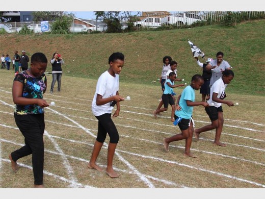 The egg and spoon race.