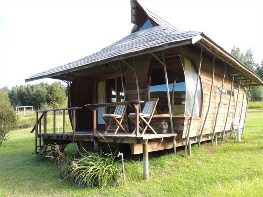 Fit for a Hobbit - one of the cabins at The Shire Eco-Lodge.