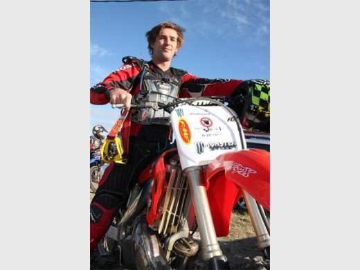Caring: Brendon van Rooyen of Margate supports a worthy cause. 7107vee