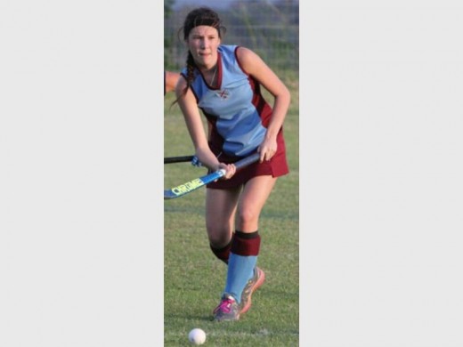 Rayne Redinger plans her route toward the goal.