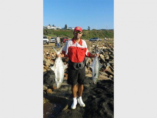 Let's fish: Rudi Smit opens the garrick run at The Block in Port Shepstone.