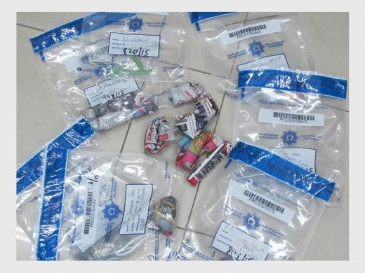 Drugs were confiscated by police.
