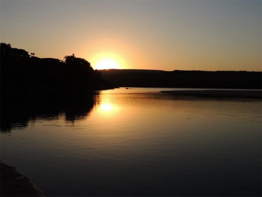 The sun sets on a perfectly lovely day.