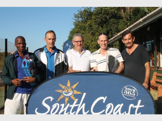 Runners-up: In second place in the A section are (from left) Selima Nkululeko, Laurie Butlin, Nick Green, Chris Green and Willem Erasmus.