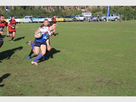 Playmaker: Jaques Petzer-Moore takes a gap to set up a try.