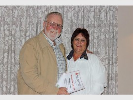 Congratulations: Maureen Muller won the women's Bowler of the Year award. 