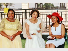 Pastor Lindiwe Shozi, Nomcebo Msimanga (left) and Mpume Cebekhulu.