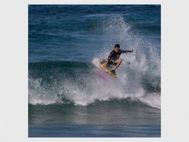 Untouchable: Dune Barker shows the form that won him four titles this year.