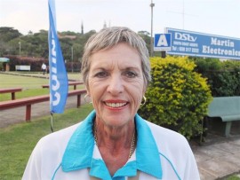 Victorious: Jessica Henderson of Margate Bowling Club was thrilled to win the women's section of the KBA Masters. PLEASE CUT OUT