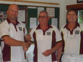 Well played: Novice champion is Port Edward's Rob Lyle (middle), with runner-up Jens Andersen.