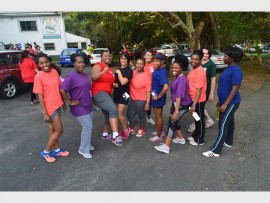 Getting ready to run: Team Desroches put their best foot forward.