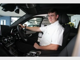 Spacious: PJ van der Westhuizen of Manaba loves the interior of this vehicle. 0415vee