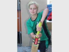 Eye on the ball: Jordan Newman of Marburg is proving herself on the cricket field.