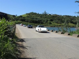 A low-level bridge offers safe passage across Batstone's Drift.