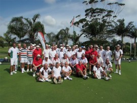 Festive: The first round of the Engel & Volkers men's fours ladder competition was played at Margate CC last week.