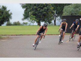 Need for speed: Darryn Purtell felt the bike leg of the race let him down a little bit.