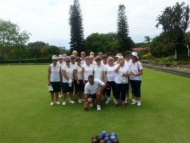 Good times roll on: Margate CC members enjoy a game on the reopened greens.