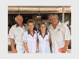 Fab four: The South Coast Herald Fours took place at Port Shepstone Country Club last week. Winners were (from left) Phil Myburgh, Gill Thiele, Julie Ross and John Bloch.