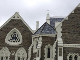 Graaff-Reinet's Groot Kerk, designed by Cape architect J Bissett, is said to be the only church in South Africa with a chimney.