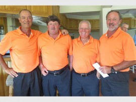 Runners-up: Taking second place are the Suidkus Manne (from left) Edwin Steyn, Frik van Zyl, Johan Erasmus and Dries Barkhuizen.