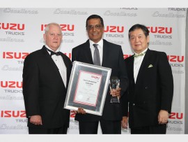 Unstoppable: Daya Reddy received the Isuzu Truck National Sales award.
