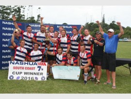 Champions: The Nashua Warriors win the Nashua 7s at Douglas Mitchell Sports Ground last Saturday.