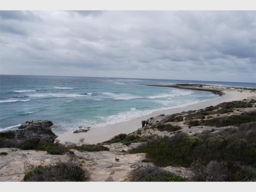 White sands and turquoise sea.