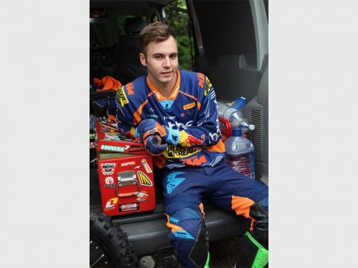 The winner: Scott Bouverie is prepared for the big race at the Alfie Cox Invitational held last Saturday. img8365