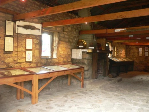 Inside the museum.