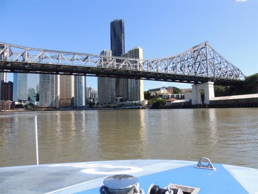 The Brisbane River is crossed by 16 major bridges.