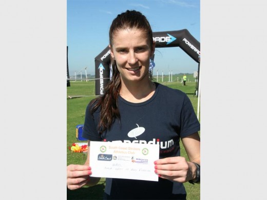 Cruising: In the women's 24km walk, Zelda Schultz came first. 0917vee