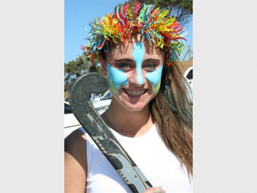 Sporty: Diana Pieterse of 'That Other Team' enjoyed the hockey tournament. 0942vee