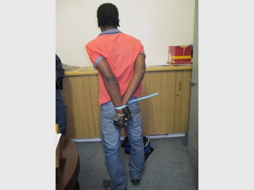 The man arrested near Bhobhoyi  last Thursday.
