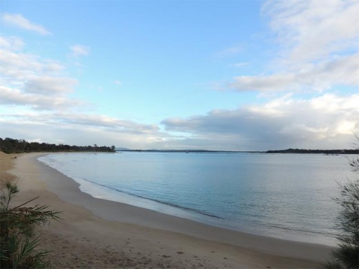 One of the six beautiful swimming or surfing beaches in or around Yamba.