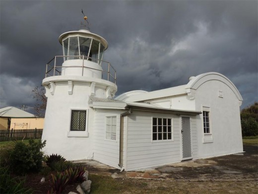 A replica of the original Clarence River lighthouse, erected in 1879.
