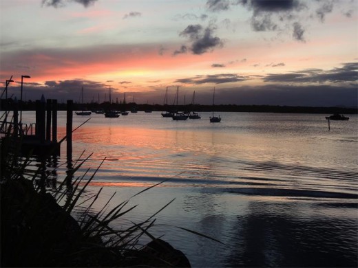 Clarence River sunset.