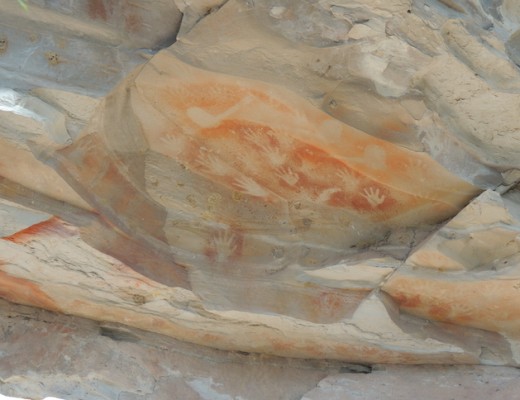 Ancient stencil rock art