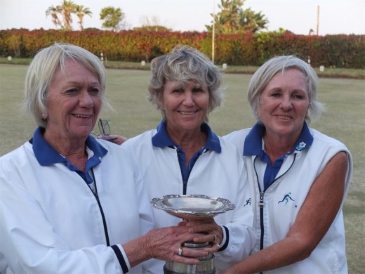 Northern raiders: AMBC's (from left) Helen Turk, Maureen Lancaster and Liesje de Rosner won the KBA women's trips for 2016.