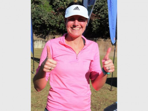 In the pin: Dannon Mackenzie was the women's 20km Trail Run winner.