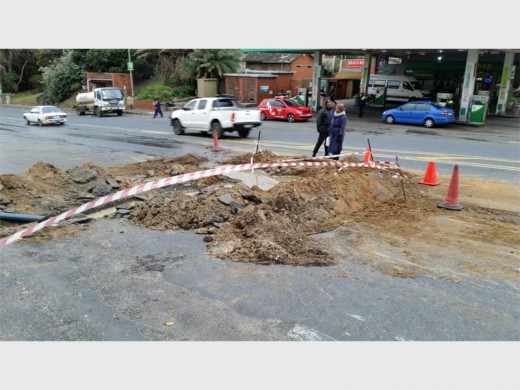 Problem: This is just one of many areas dug up in Ramsgate last Friday and Saturday.