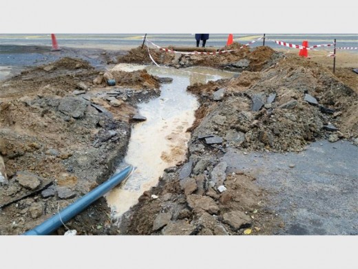 Break: Another area in Ramsgate dug up last weekend.