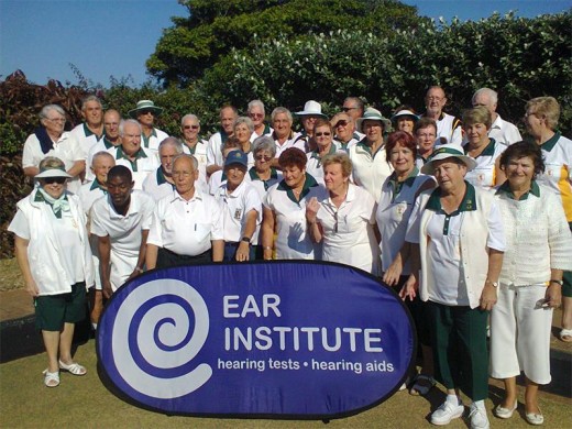 Listen up: Tweni bowlers enjoy the competition sponsored by The Ear Institute at the club last week.